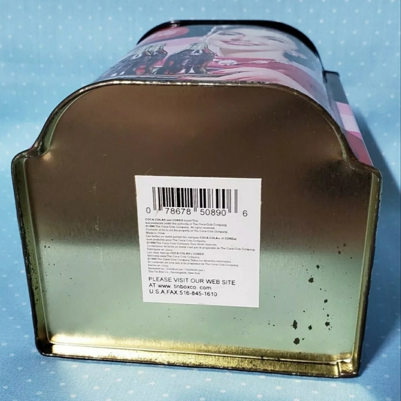 VTG 1999 Nice Coca Cola Tin Slant Lid Pretty Lady - Picture 7 of 8